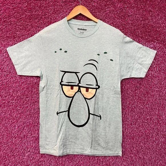 SpongeBob Squarpants Squidward Face Tshirt size medium - Picture 1 of 4